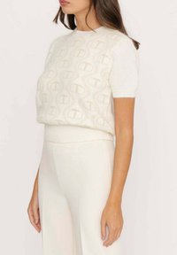 TWINSET T-shirt med print - off-white