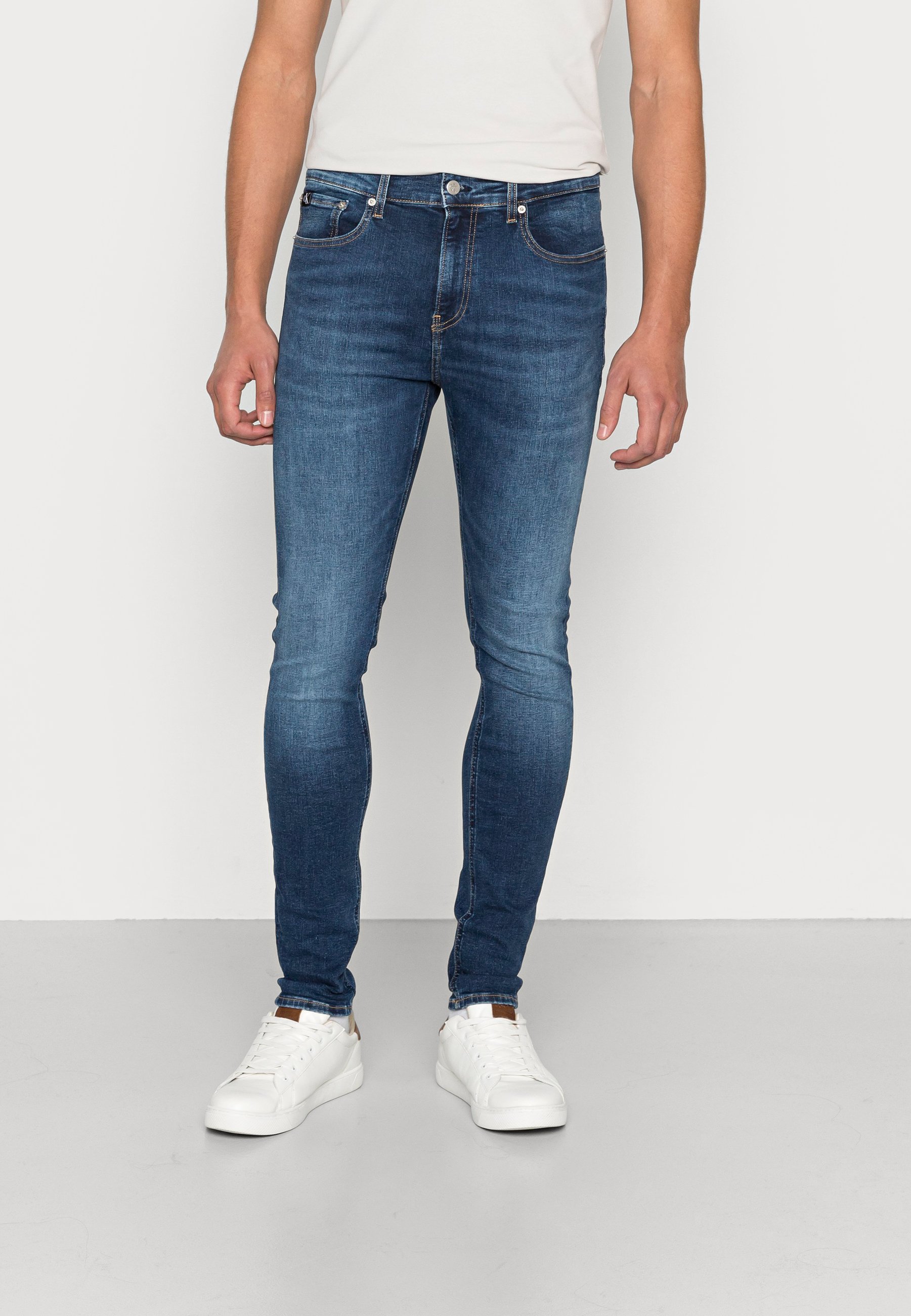 Klein Jeans SUPER SKINNY Vaqueros pitillo - denim oscuro - Zalando.es