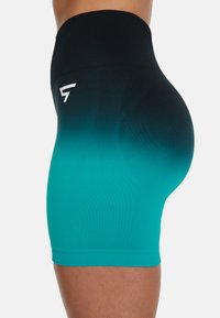 SQUATPROOF HIGH WAIST - Pantalón corto de deporte - black blue