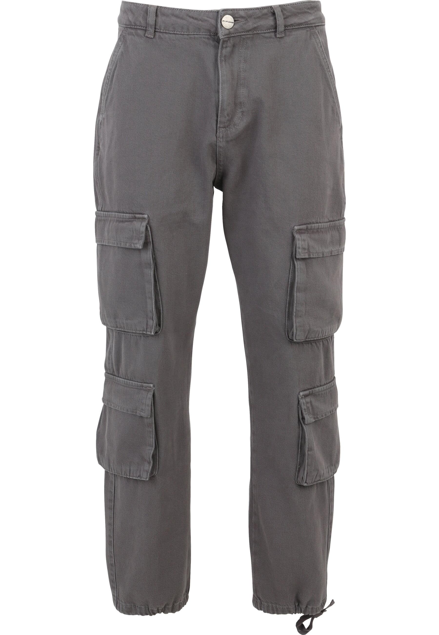 2Y Studios KIRAN 4 POCKET - Cargo trousers - grey/grey denim