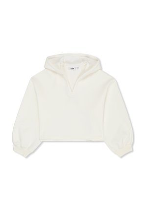 APPAREL MEZZANA LOOSE CROPPED V-NECK  - Hoodie - egret