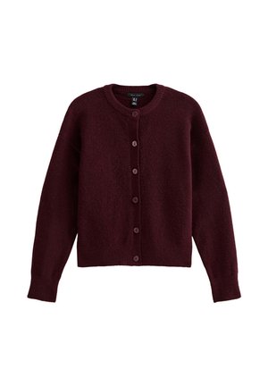 New Look CREW NECK  - Strickjacke - burgundy