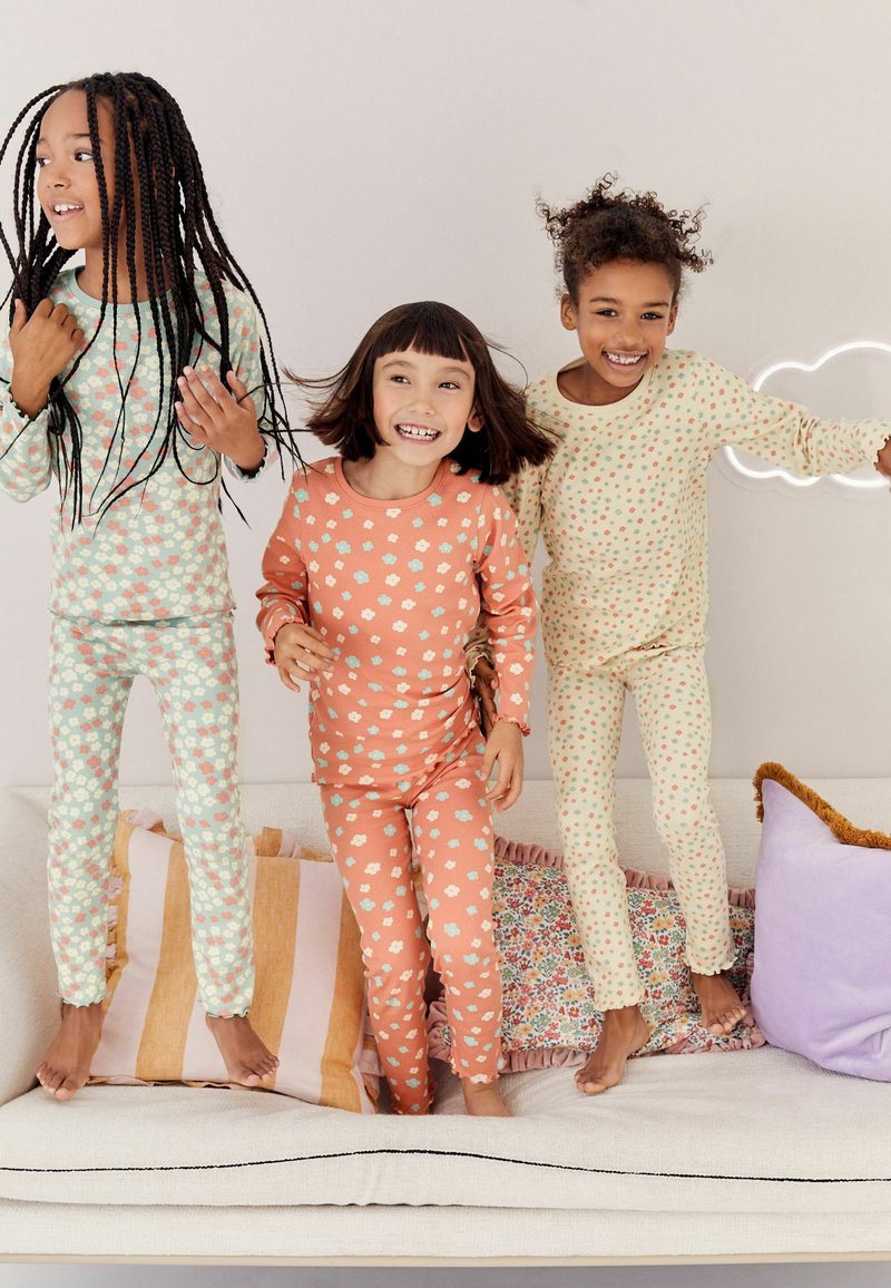 Next 3 PACK REGULAR FIT - Nattplagg set - pink cream ditsy