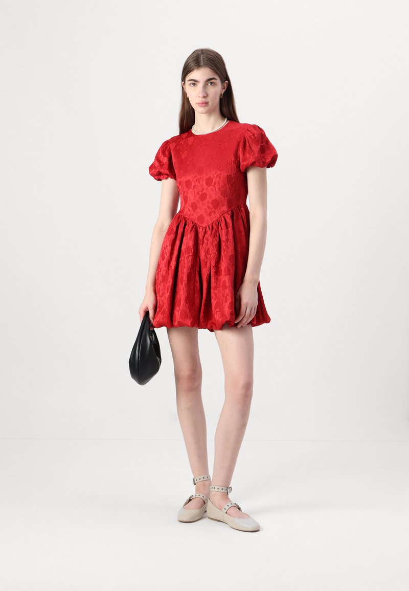 red sister jane dress Carnival Hearts Midi Dress Opera Red / XS