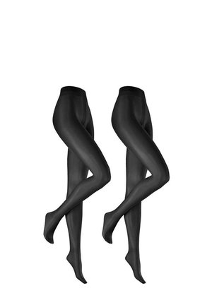 SIMPLY SHINE 2-PACK - Strumpfhose - black 0005