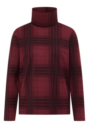 Cecil, LANGARM SHIRT MIT TURTLE NECK UND MUSTER - Longsleeve - red wine