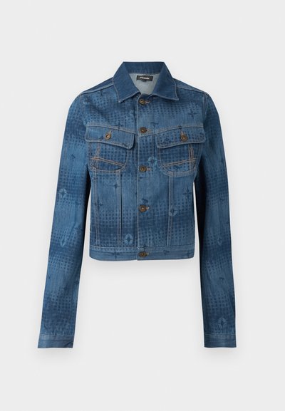 WOMENS LASER FITTED JACKET - Veste en jean - mid wash indigo