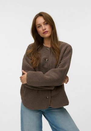 Vero Moda TEDDY JACKET VMKIMBERLY JACKET - Fleecejakke - fossil