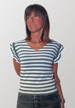 T-shirt con stampa - militare