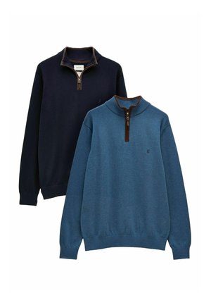 REGULAR FIT 2-PACK - Strickpullover - blue navy