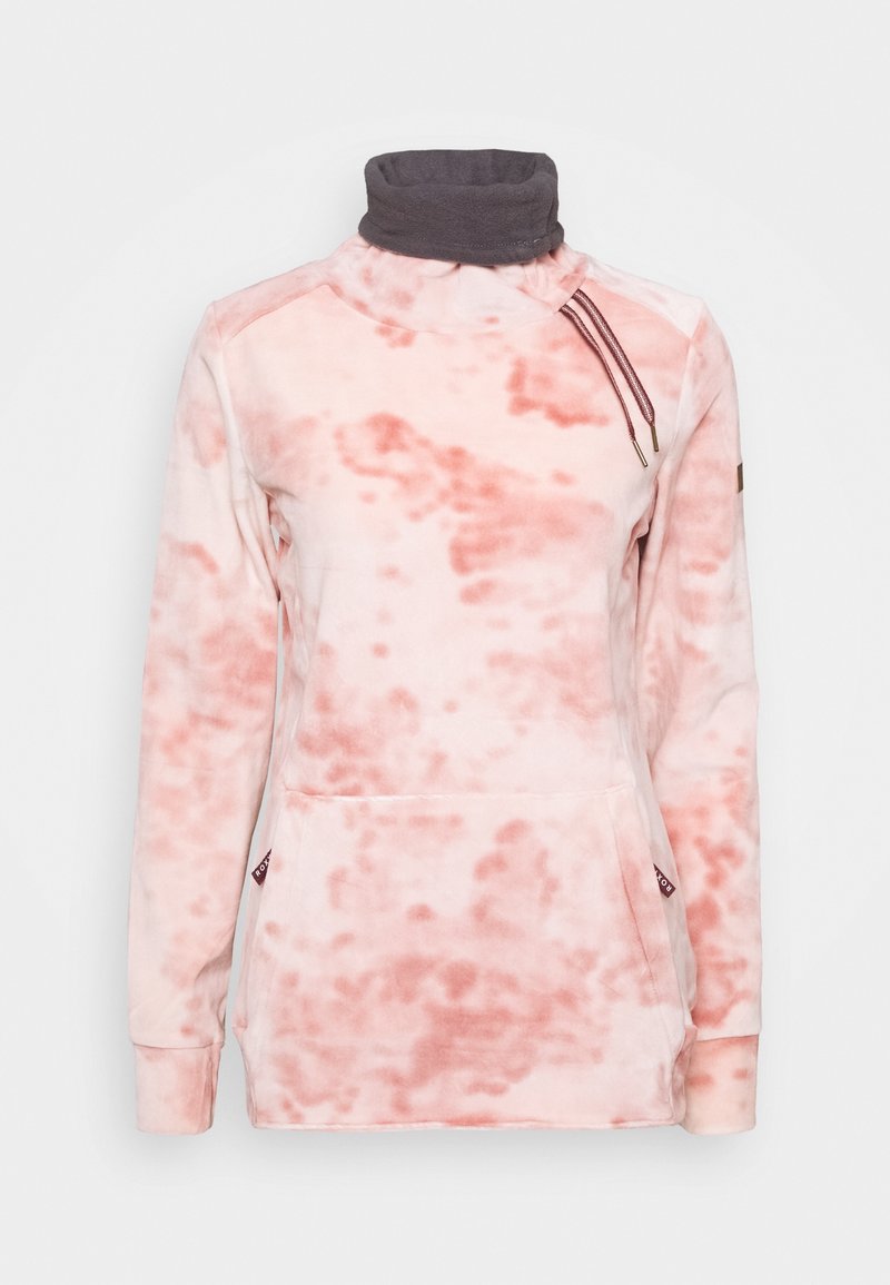 Roxy Suéter de forro polar - mottled light pink