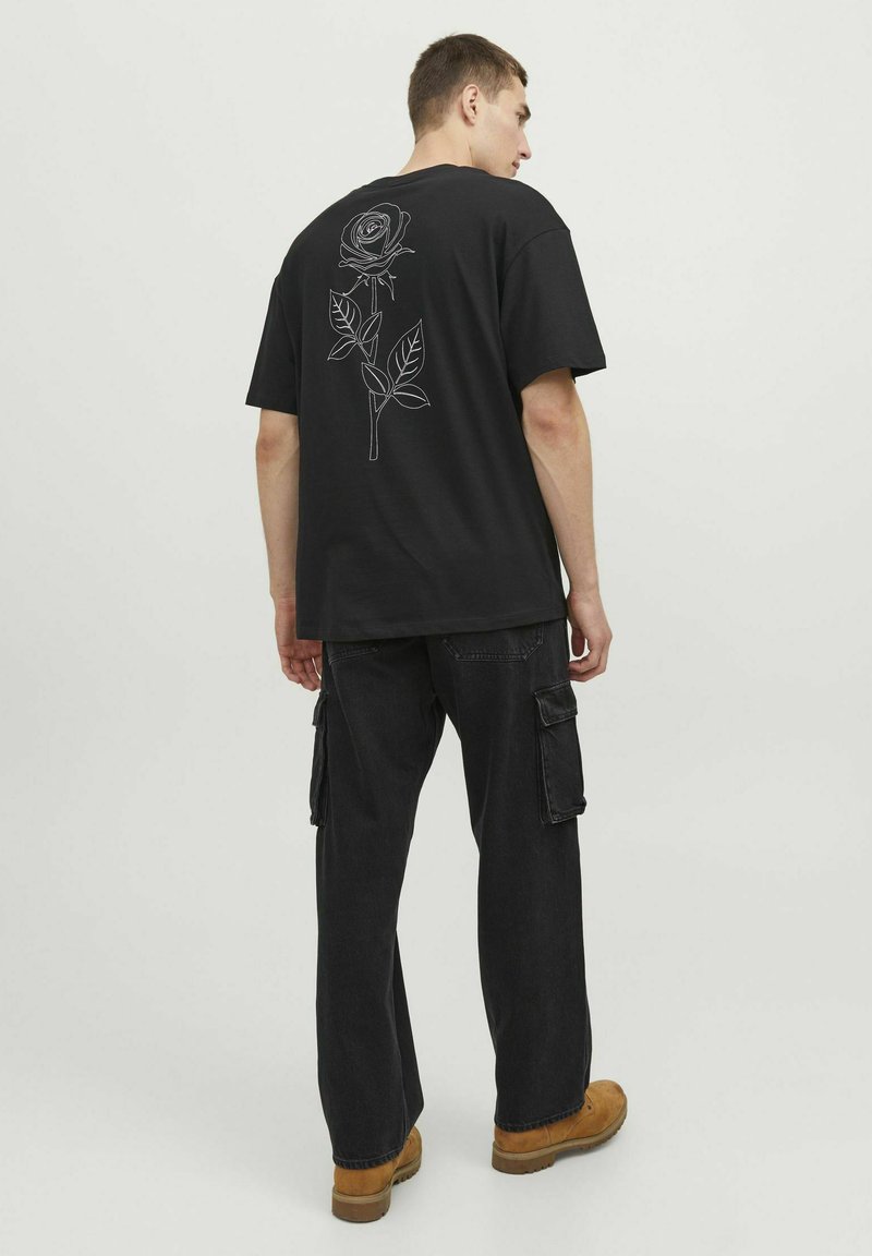 Jack & Jones CREW NECK - T-shirts print - black