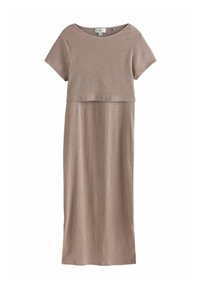 MATERNITY NURSING SHELF   - Vapaa-ajan mekko - mocha brown