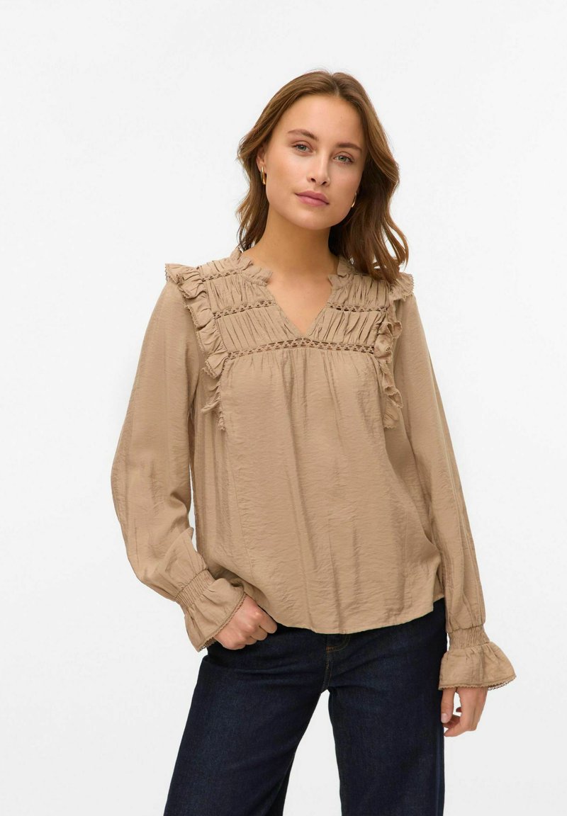 Vero Moda VMELSIE - Blus - silver mink