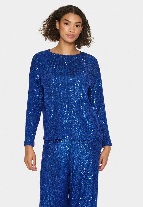 REYANASZ R-NECK - Bluse - midnight sail