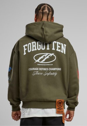 COURAGE DEFINES - Zip-up sweatshirt - olive