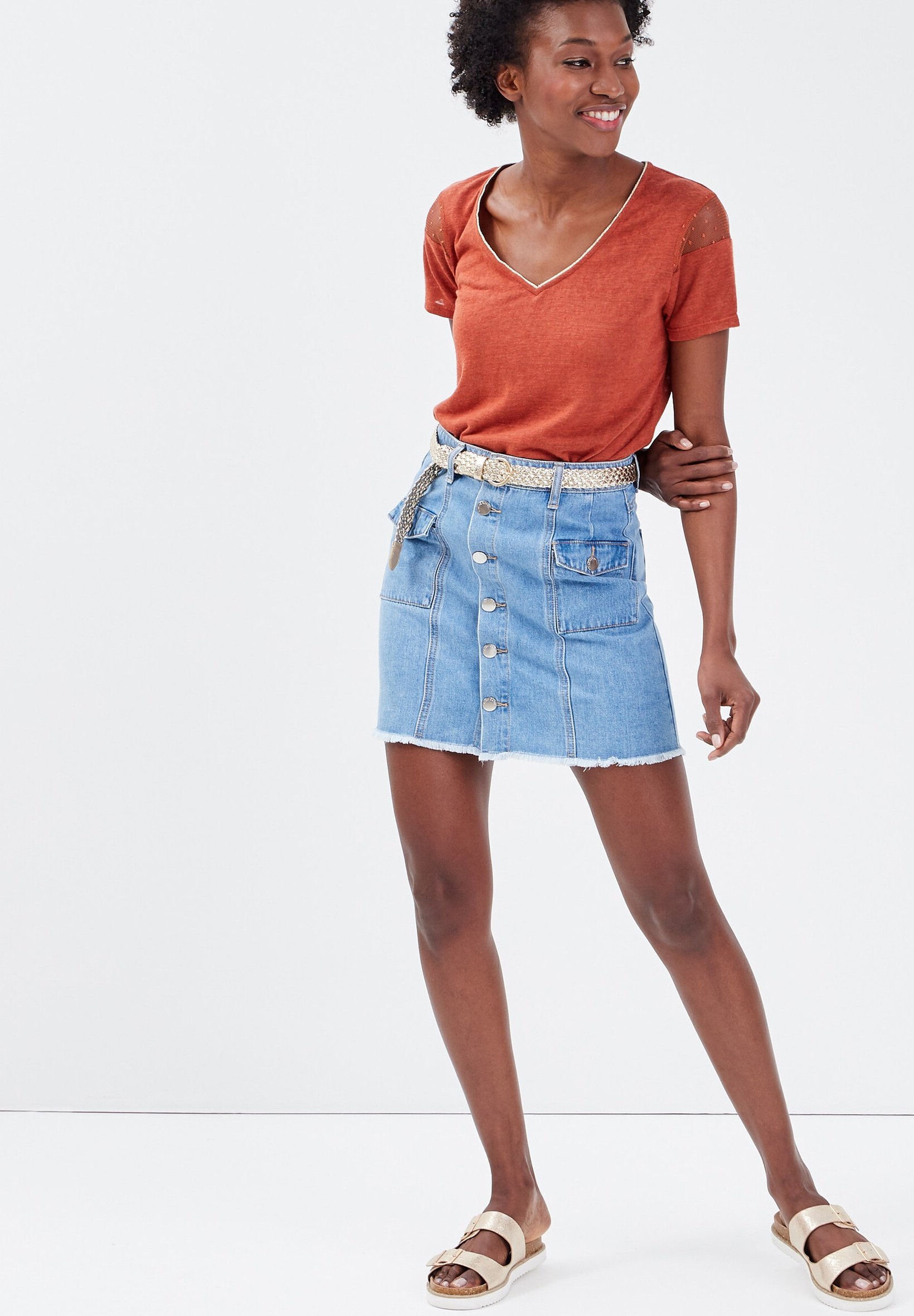 jupe trapèze cache cache