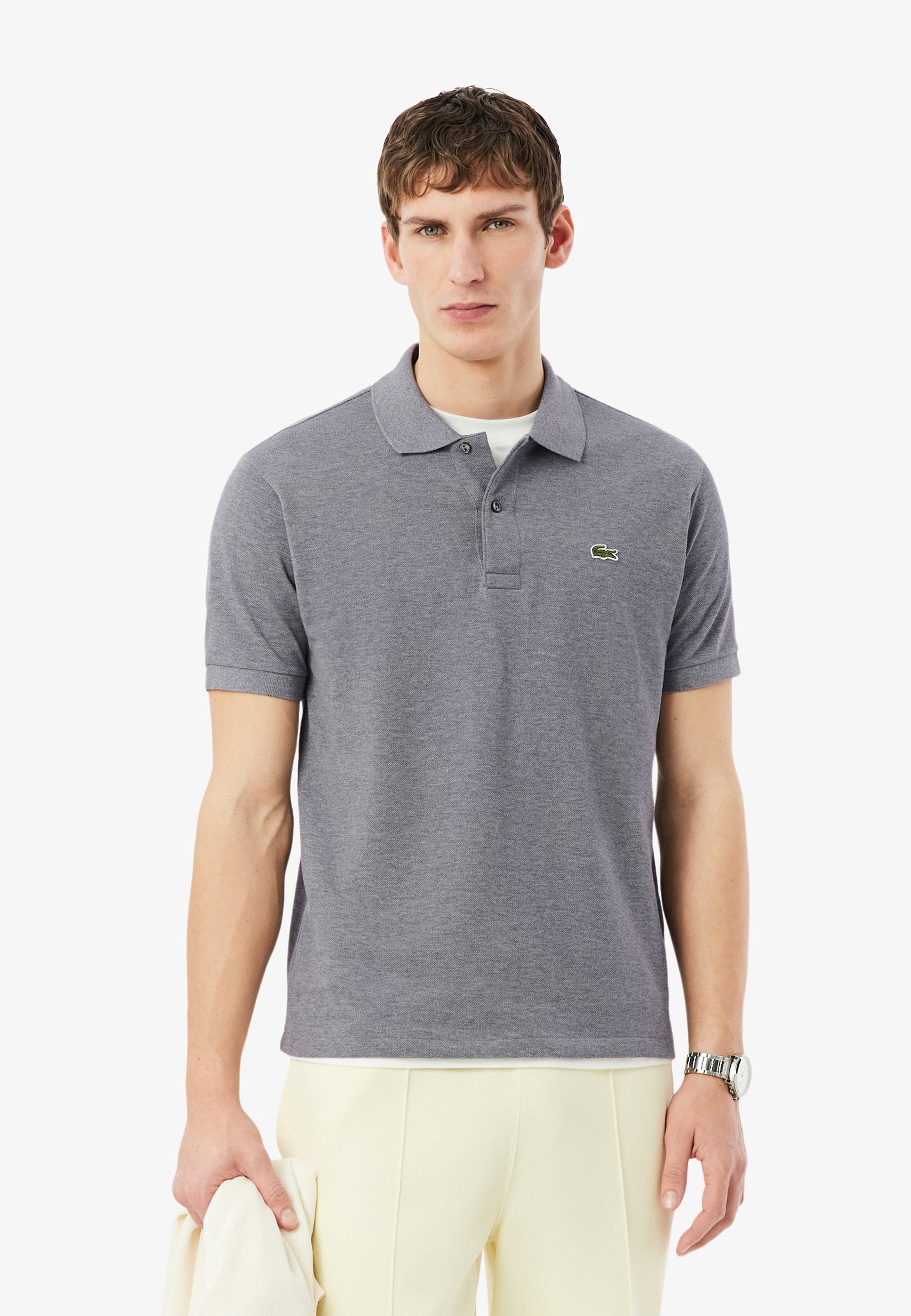 Lacoste Polo shirt - gris chiné-hi/blue-grey - Zalando