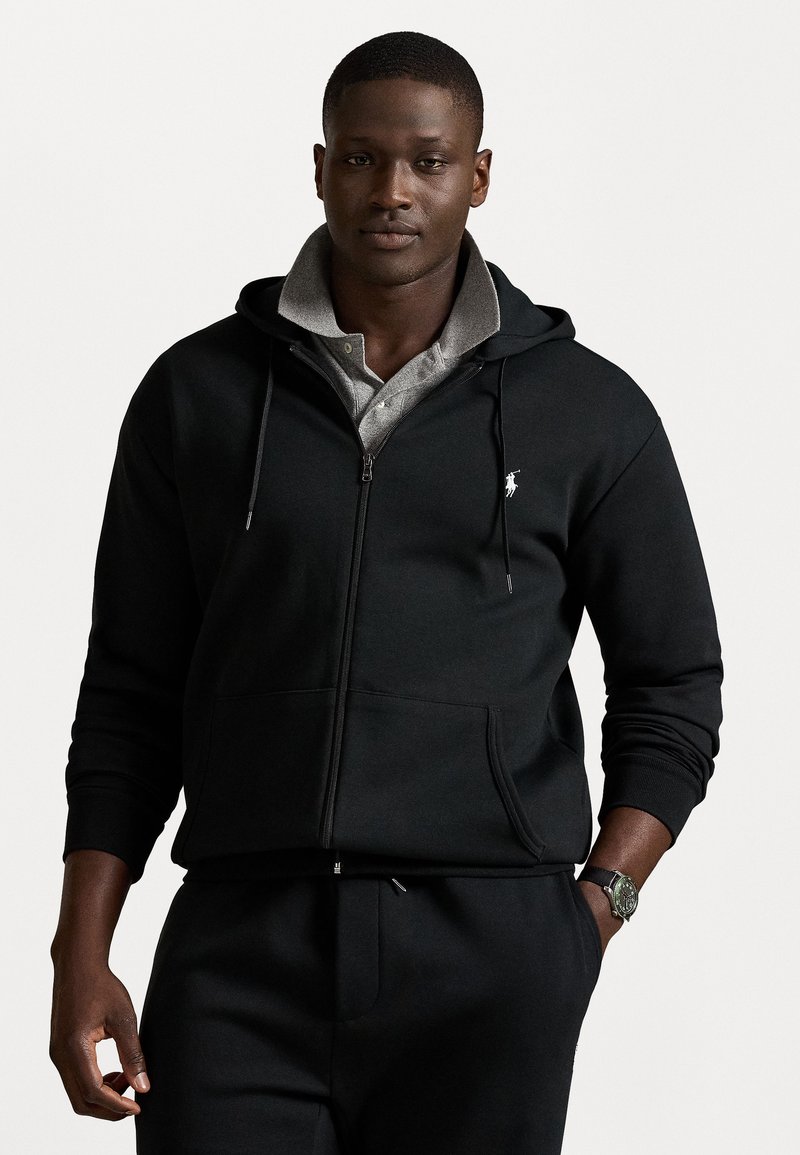Polo Ralph Lauren Big & Tall - DOUBLE KNIT FULL ZIP HOODIE - Sweatjakke - black, Forstør