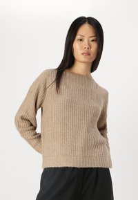 ONLY ONLFILIZ BOAT NECK - Vesta - mocha meringue