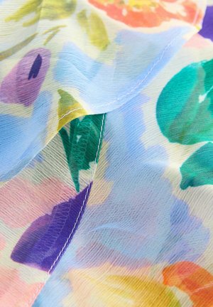 Next SHORT SLEEVE RUFFLE - Maxikjoler - blue floral