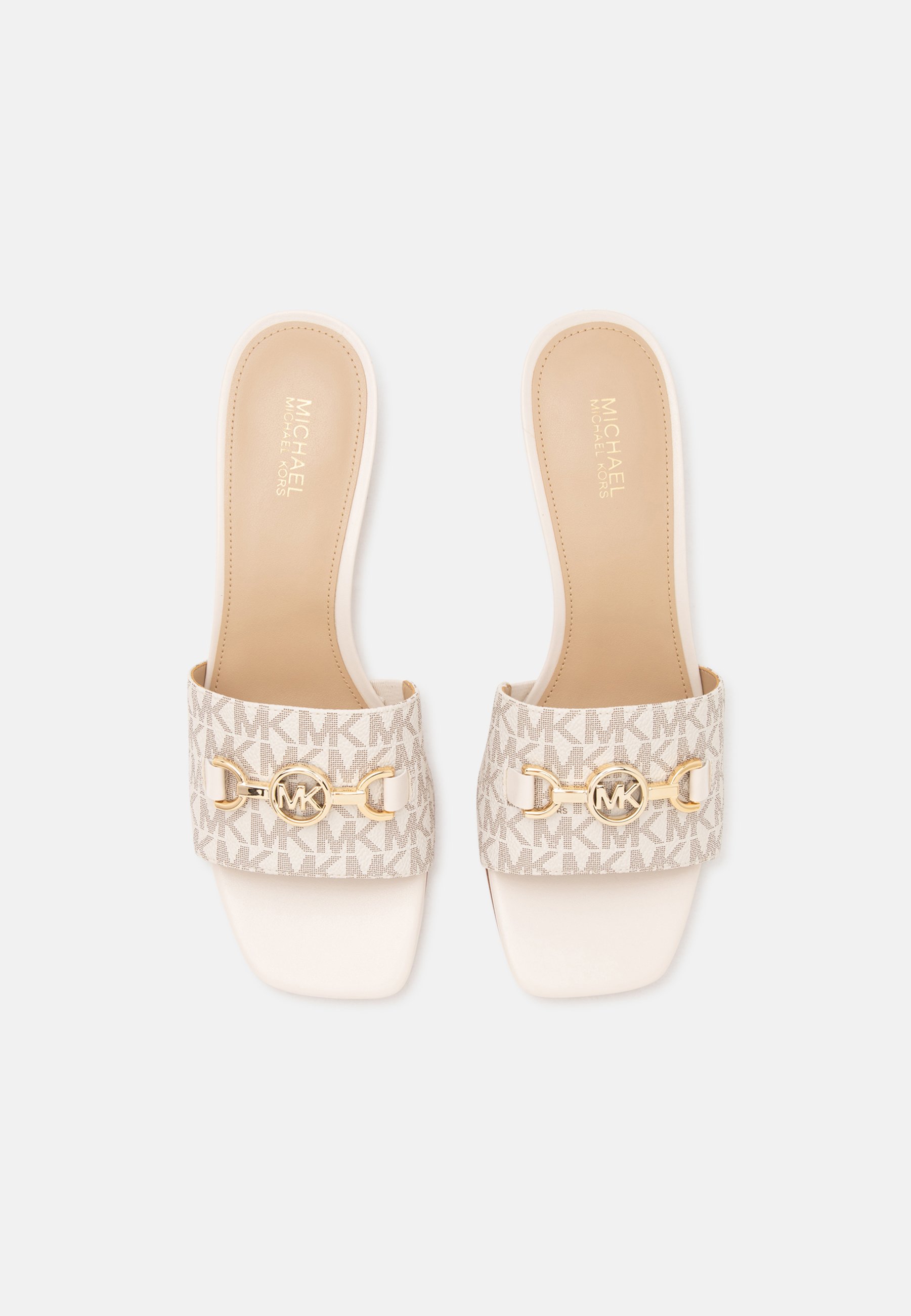 Michael Kors NATALIE KITTEN - Heeled mules - vanilla/off-white