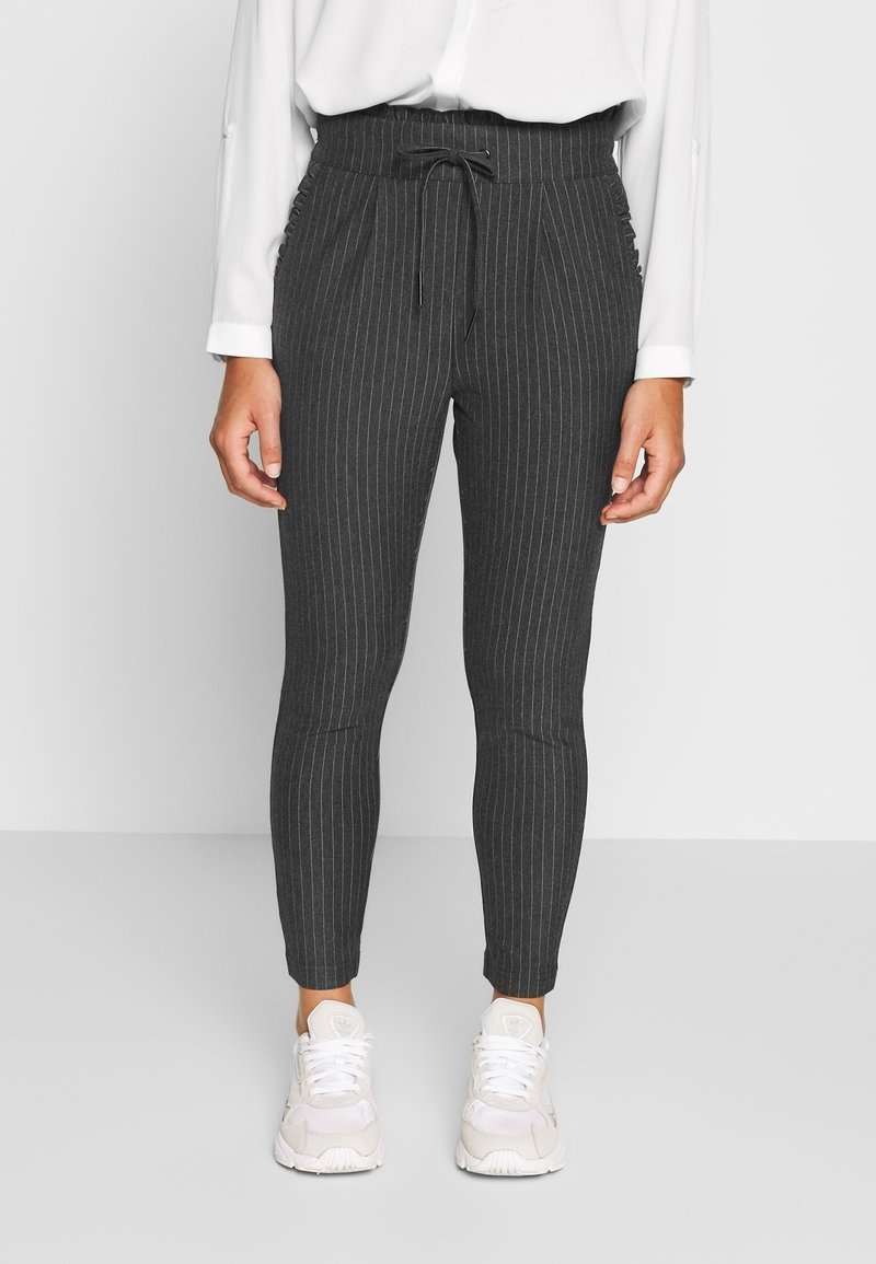 ONLY Petite Pantalon classique - mottled dark grey