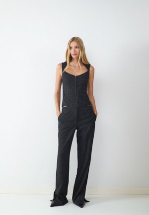 Balmohk, Straight Stripes - Nohavice - black