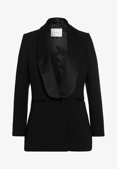 Cappotto corto nero donna Clearance
