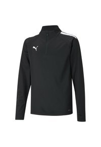 Puma - TEAMLIGA ZIP JR UNISEX - Longsleeve - puma black-puma white Miniatuurafbeelding 1