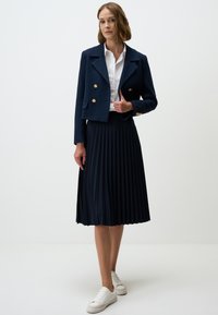 HIGH WAIST MIDI - A-lijn rok - dark blue