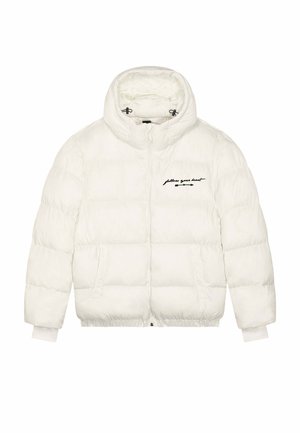 FOLLOW YOUR HEART EMBROIDERY UNISEX  - Winterjacke - off-white