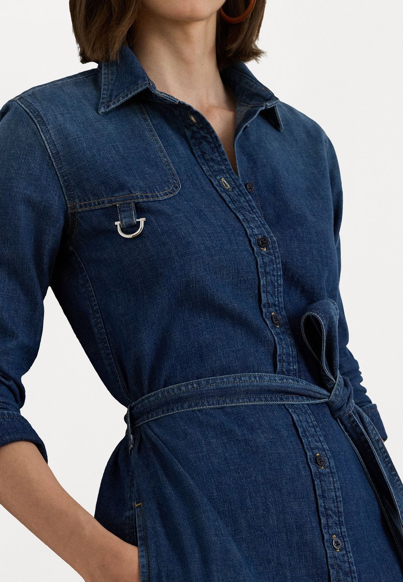 ralph lauren petite denim dress Denim Shirtdress