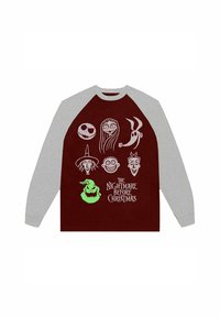Paradiso Clothing THE NIGHTMARE BEFORE CHRISTMAS STACKED FACES RAGLAN - Long sleeved top - red