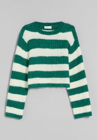 Bershka Strickpullover - green