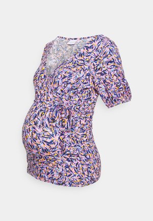 MAMALICIOUS MLWANESSA TESS - Tričko s potlačou - pink lady