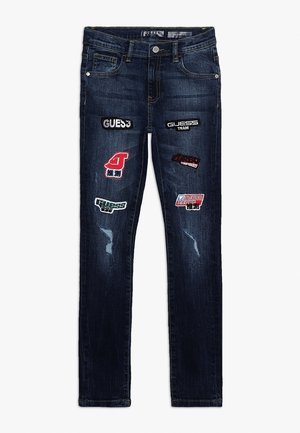SKINNY PANTS - Slim fit jeans - vintage indigo patch