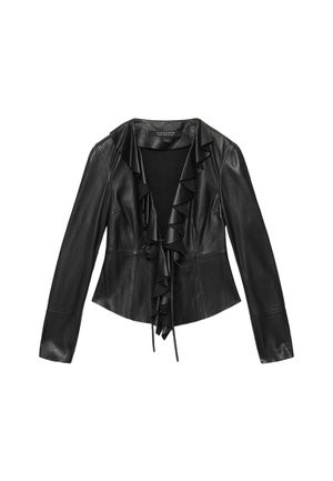 AllSaints, LUANA LEA SHIRT - Læderjakker - black