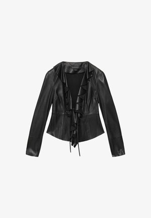 AllSaints, LUANA LEA SHIRT - Læderjakker - black