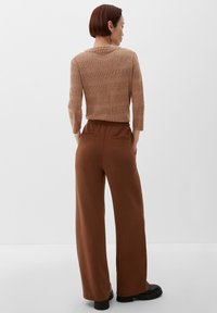 s.Oliver STRUKTUR - Longsleeve - zimt