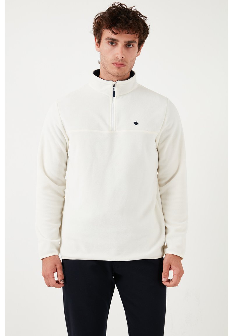 Buratti SLIM FIT - Fliisdžemper - ecru