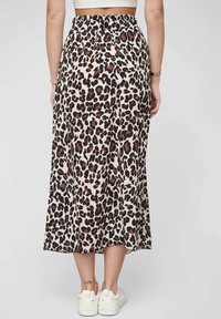 Cloud 5ive FORM WITH AOP - A-vonalú szoknya - beige black
