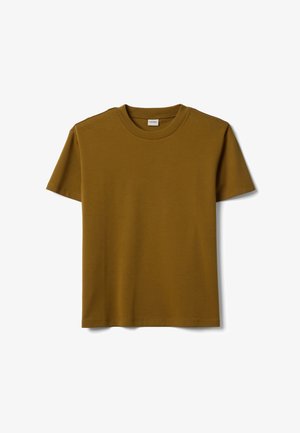 Stefanel, CREW-NECK T-SHIRT, REGULAR FIT. - T-Shirt basic - leather brown