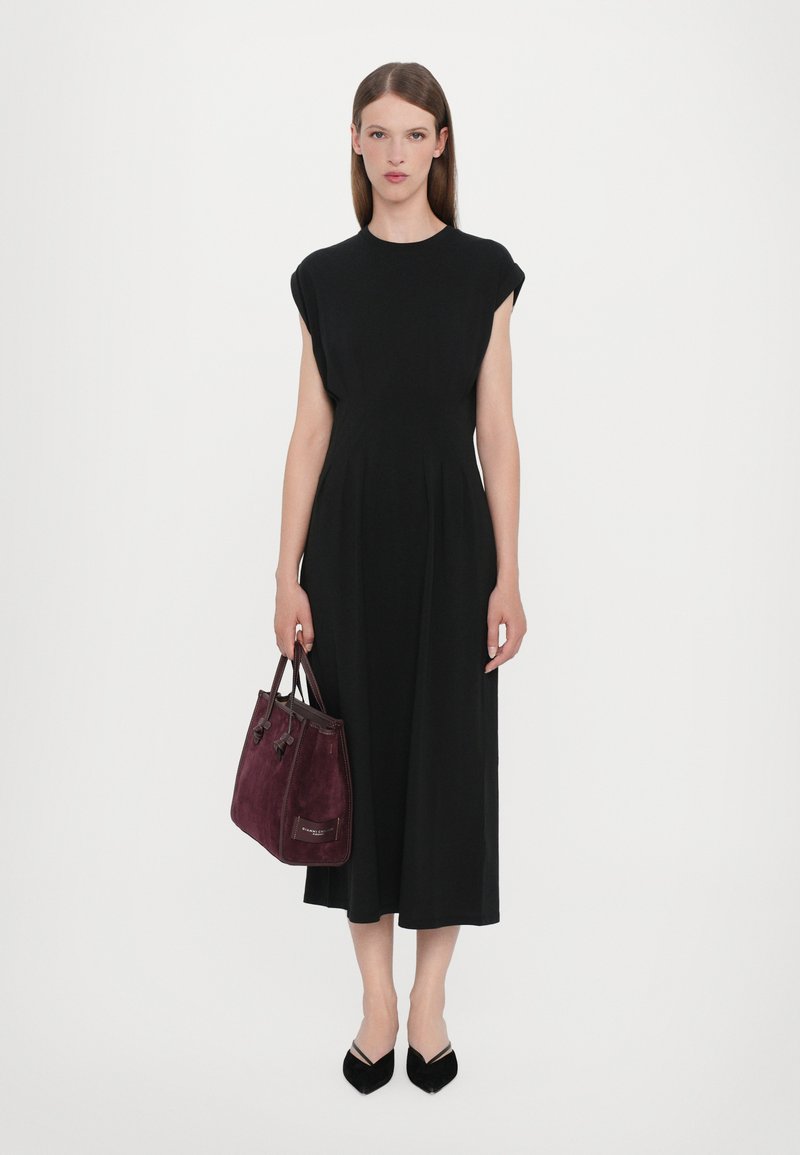 frame the jersey nipped dress FRAME The Jersey Nipped Midi Dress