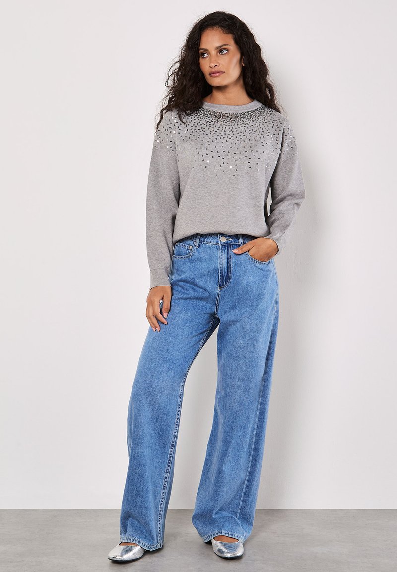 Apricot Trui zilverkleurig