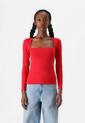 The A&F Ava Long-Sleeve Top - Maglietta a manica lunga - red