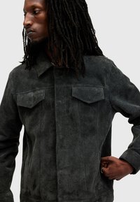 AllSaints HOPPER - Læderjakker - black