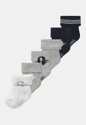 Ewers NEWBORN 6 PACK UNISEX - Socks - grey/white/dark blue