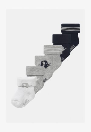 Ewers NEWBORN 6 PACK UNISEX - Socken - grey/white/dark blue