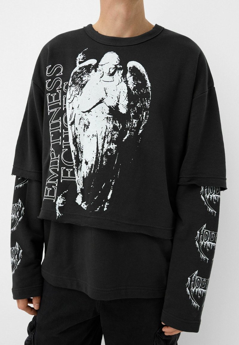 Bershka Sweatshirt black (Pre-owned) Zalando